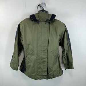 J.Crew Hooded Field Jacket Waxed Cotton Military Parka